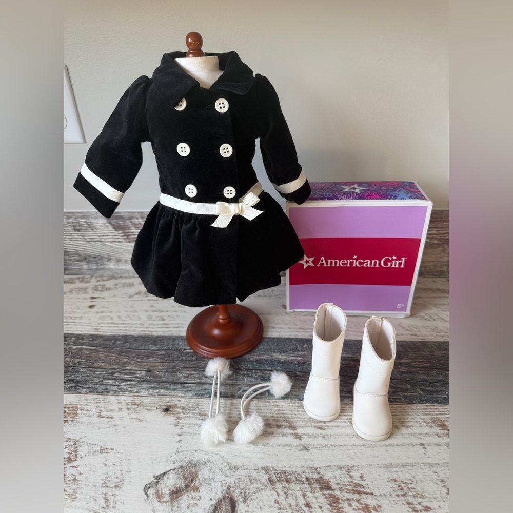 American Girl Doll Just Like You VELVETEEN COAT Set Near Complete w Box NO Book